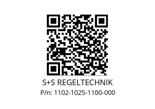   S+S REGELTECHNIK 1102-1025-1100-000