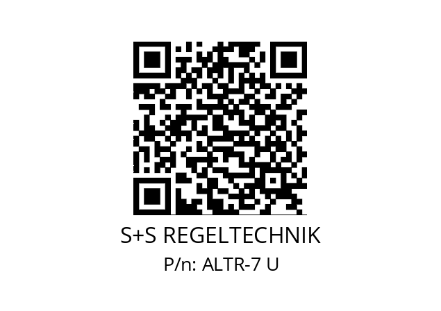   S+S REGELTECHNIK ALTR-7 U