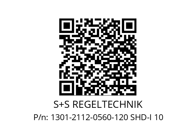   S+S REGELTECHNIK 1301-2112-0560-120 SHD-I 10