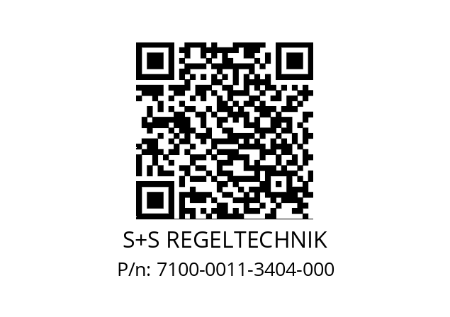   S+S REGELTECHNIK 7100-0011-3404-000