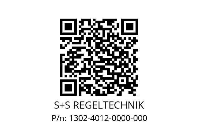   S+S REGELTECHNIK 1302-4012-0000-000