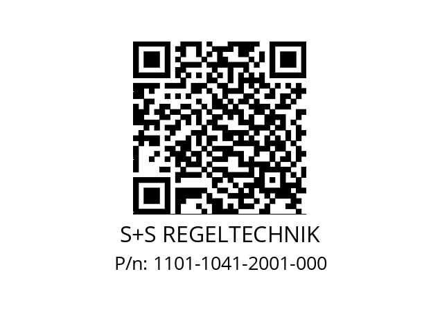   S+S REGELTECHNIK 1101-1041-2001-000