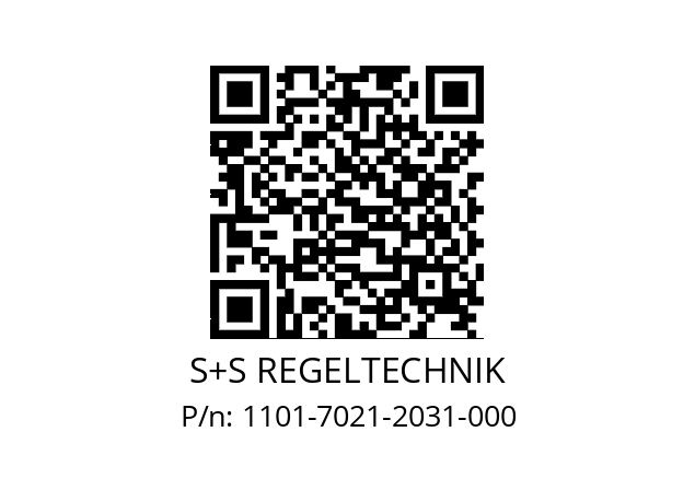   S+S REGELTECHNIK 1101-7021-2031-000