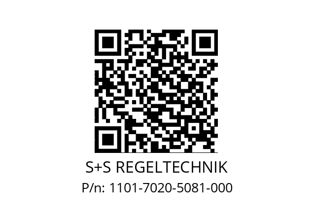   S+S REGELTECHNIK 1101-7020-5081-000