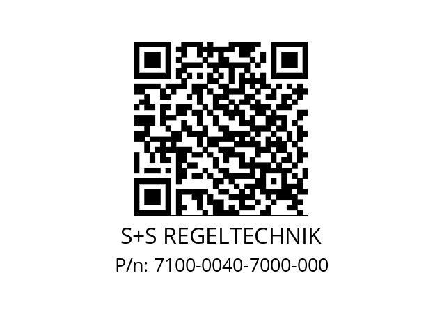   S+S REGELTECHNIK 7100-0040-7000-000