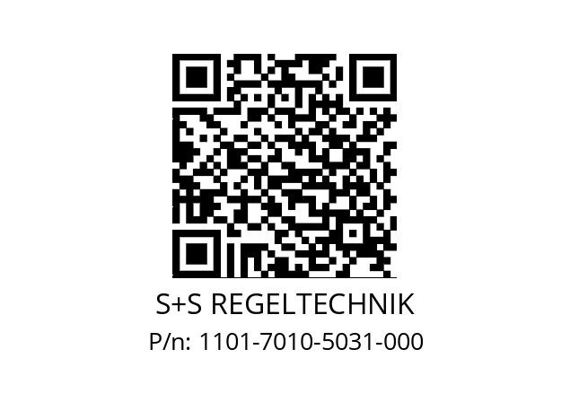   S+S REGELTECHNIK 1101-7010-5031-000