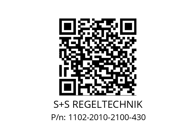   S+S REGELTECHNIK 1102-2010-2100-430