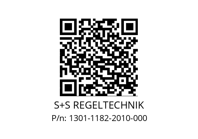   S+S REGELTECHNIK 1301-1182-2010-000