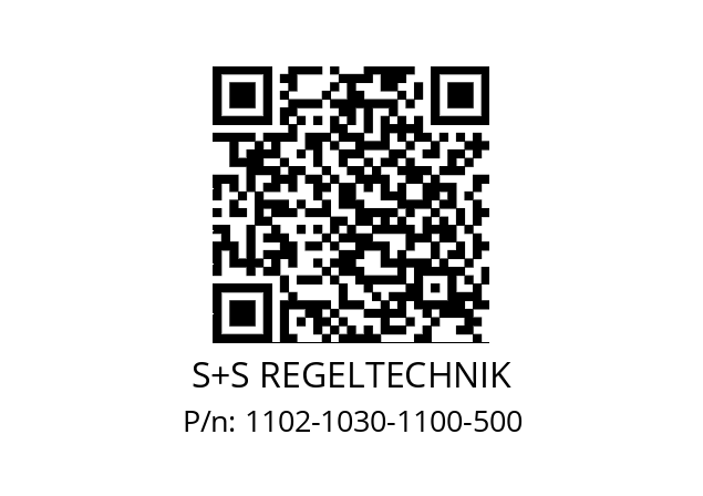   S+S REGELTECHNIK 1102-1030-1100-500