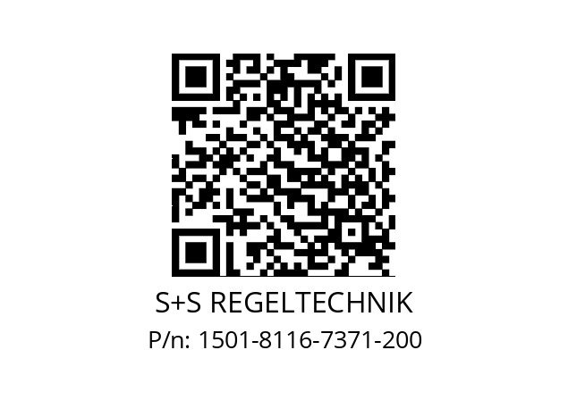   S+S REGELTECHNIK 1501-8116-7371-200