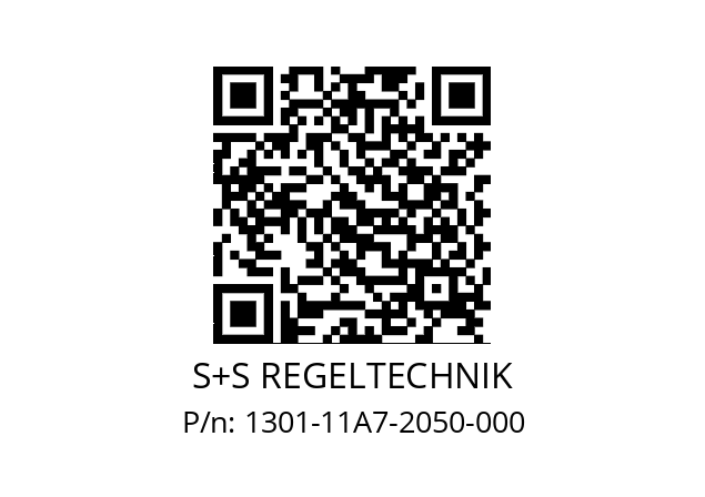   S+S REGELTECHNIK 1301-11A7-2050-000