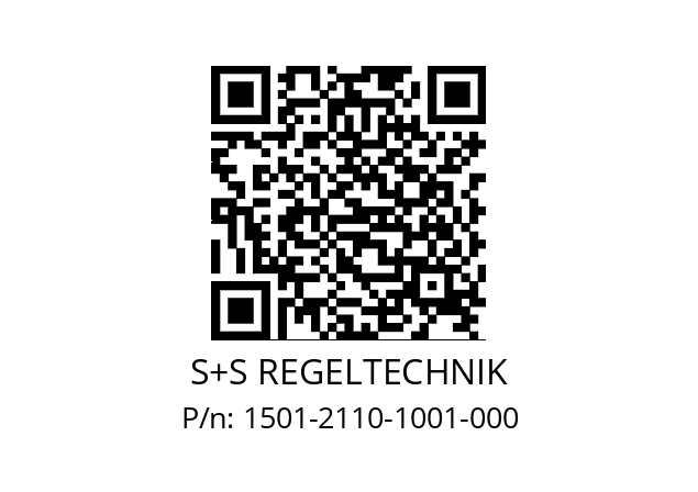   S+S REGELTECHNIK 1501-2110-1001-000