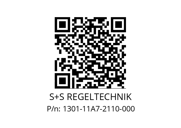   S+S REGELTECHNIK 1301-11A7-2110-000