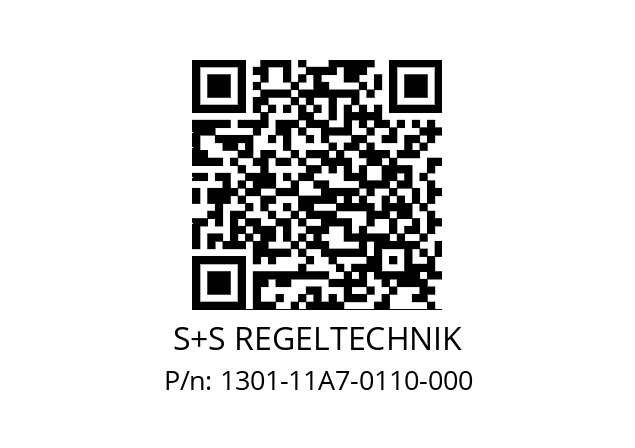   S+S REGELTECHNIK 1301-11A7-0110-000