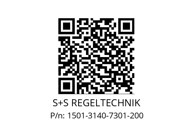   S+S REGELTECHNIK 1501-3140-7301-200