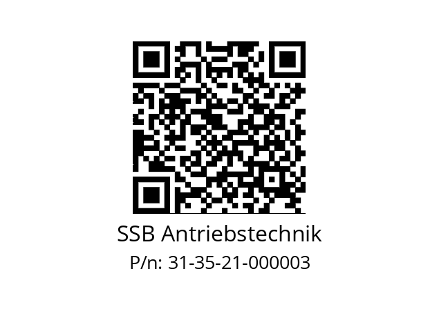   SSB Antriebstechnik 31-35-21-000003