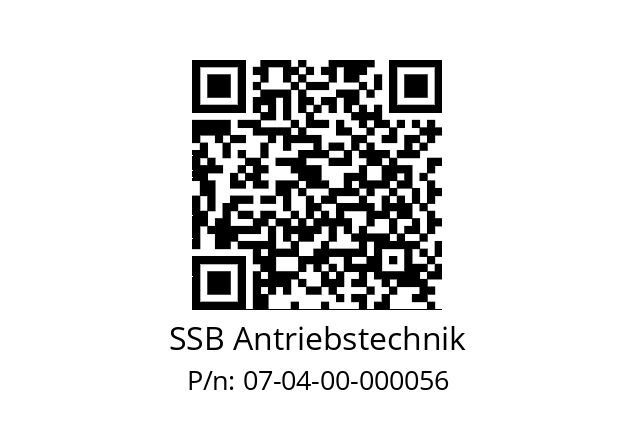   SSB Antriebstechnik 07-04-00-000056