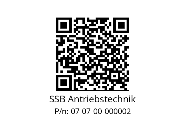   SSB Antriebstechnik 07-07-00-000002