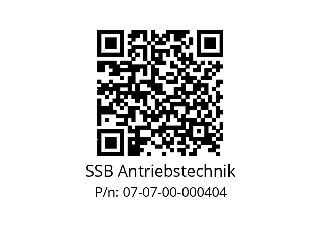   SSB Antriebstechnik 07-07-00-000404