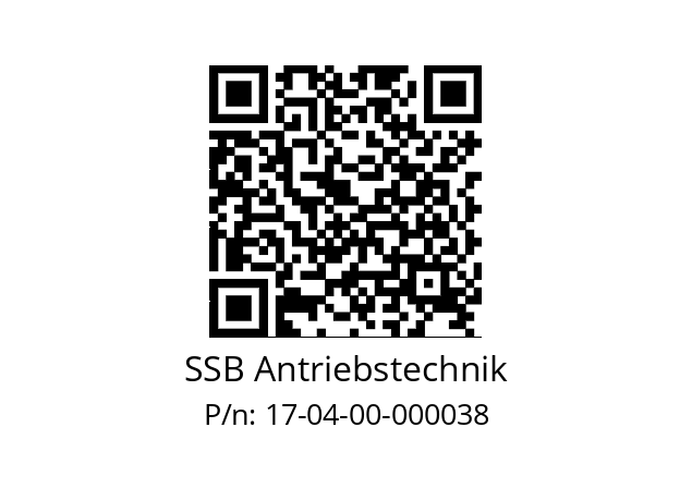   SSB Antriebstechnik 17-04-00-000038