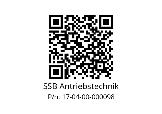   SSB Antriebstechnik 17-04-00-000098