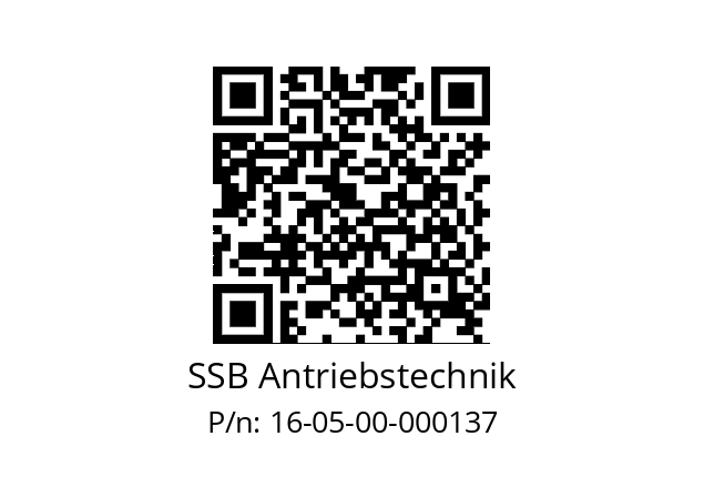   SSB Antriebstechnik 16-05-00-000137