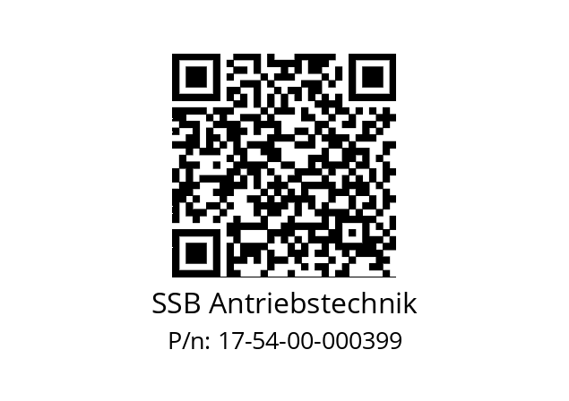   SSB Antriebstechnik 17-54-00-000399