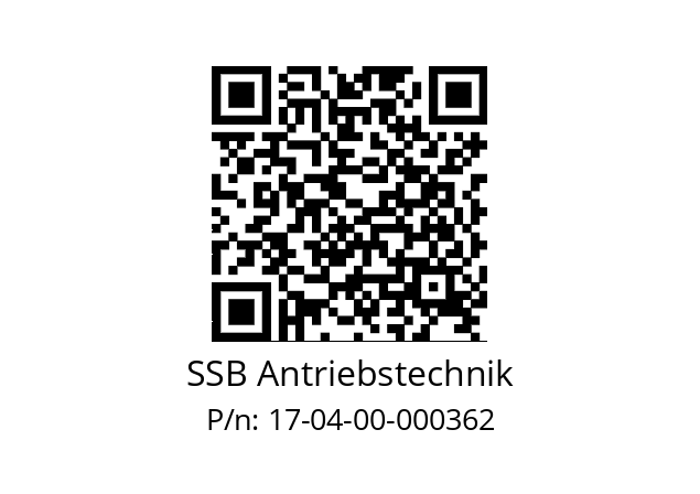   SSB Antriebstechnik 17-04-00-000362