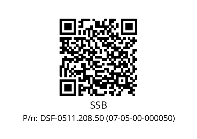   SSB DSF-0511.208.50 (07-05-00-000050)