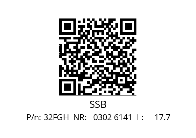   SSB 32FGH  NR:   0302 6141  I :     17.7