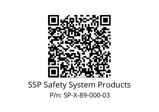  S16LDRB-H10-Q1A0-Q2A0-Q3A0-Q4A0 SSP Safety System Products SP-X-89-000-03