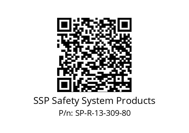   SSP Safety System Products SP-R-13-309-80