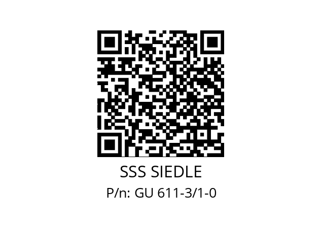  4015739167036 SSS SIEDLE GU 611-3/1-0