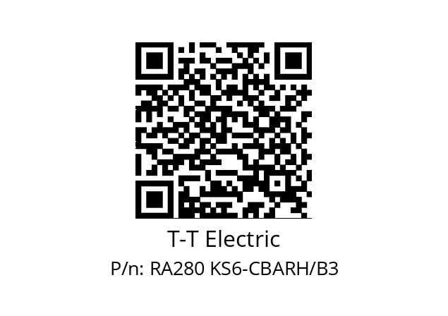   T-T Electric RA280 KS6-CBARH/B3