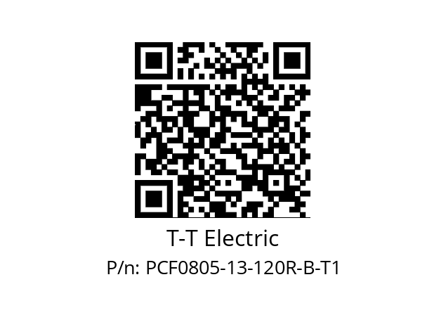   T-T Electric PCF0805-13-120R-B-T1