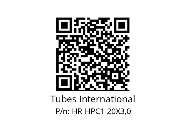   Tubes International HR-HPC1-20X3,0