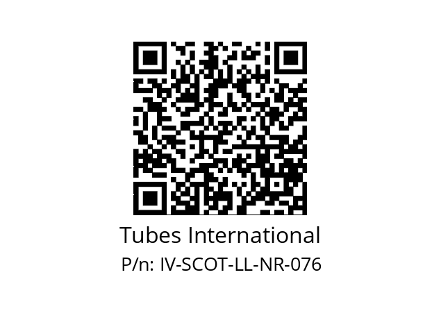   Tubes International IV-SCOT-LL-NR-076