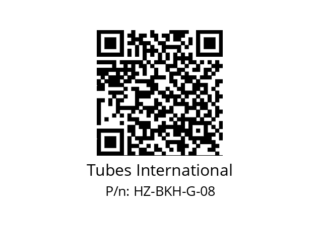   Tubes International HZ-BKH-G-08