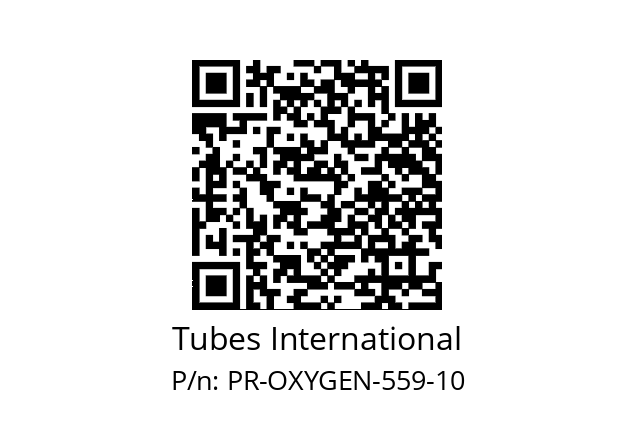   Tubes International PR-OXYGEN-559-10