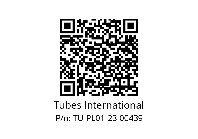   Tubes International TU-PL01-23-00439