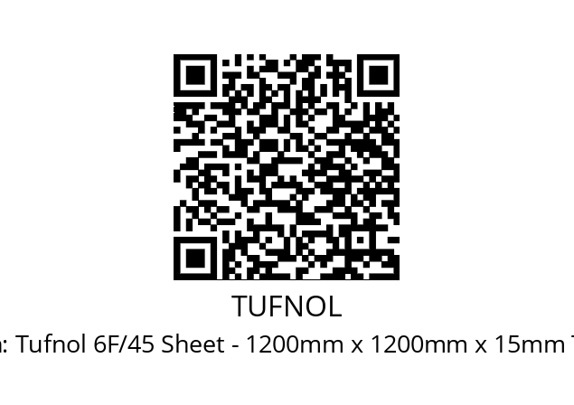   TUFNOL Tufnol 6F/45 Sheet - 1200mm x 1200mm x 15mm Thk