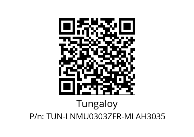   Tungaloy TUN-LNMU0303ZER-MLAH3035