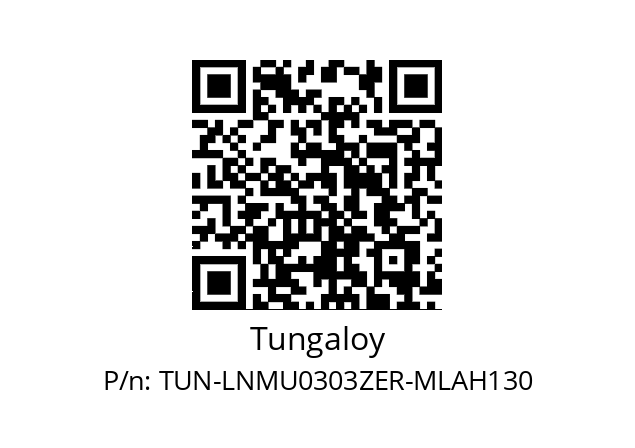   Tungaloy TUN-LNMU0303ZER-MLAH130