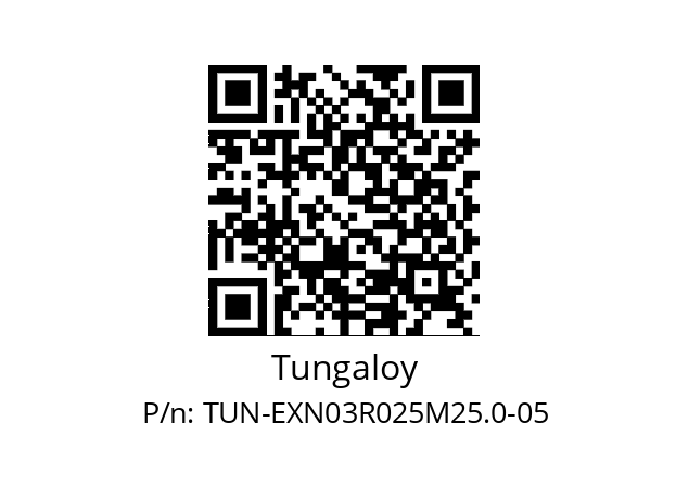   Tungaloy TUN-EXN03R025M25.0-05