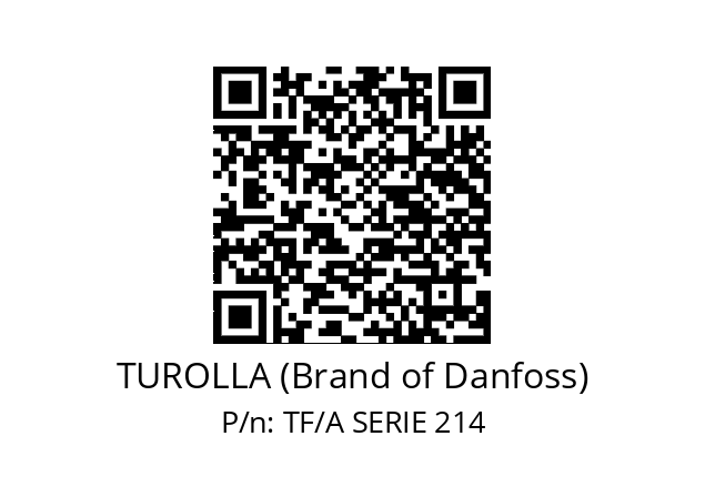   TUROLLA (Brand of Danfoss) TF/A SERIE 214