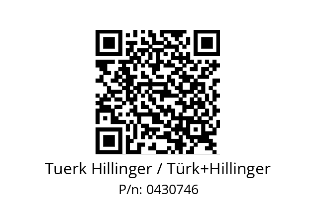   Tuerk Hillinger / Türk+Hillinger 0430746