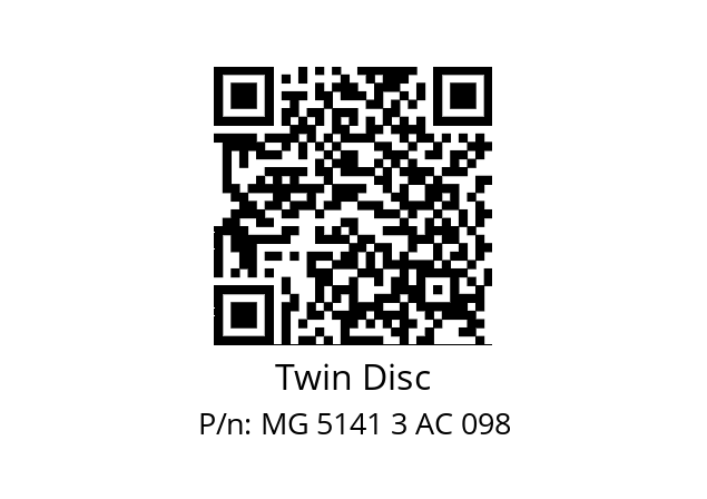   Twin Disc MG 5141 3 AC 098