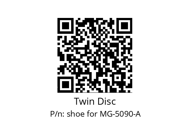   Twin Disc shoe for MG-5090-A