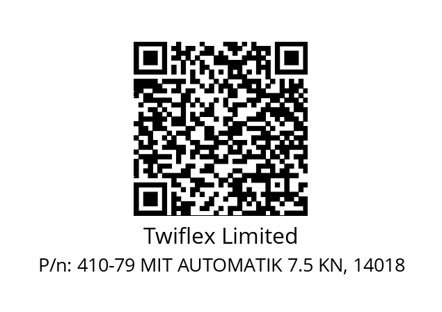   Twiflex Limited 410-79 MIT AUTOMATIK 7.5 KN, 14018