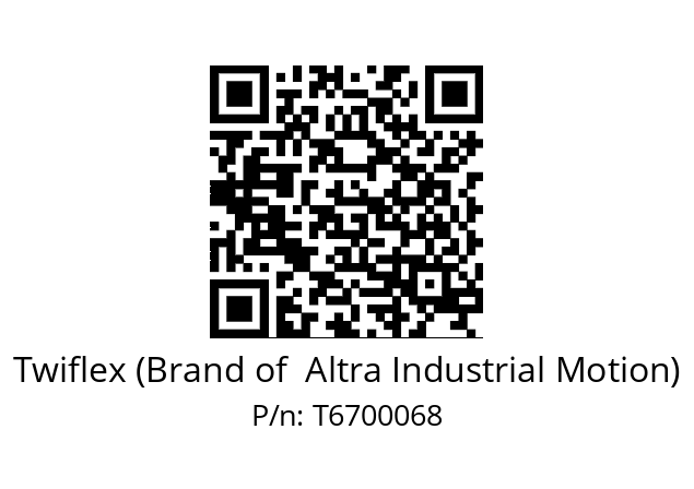   Twiflex (Brand of  Altra Industrial Motion) T6700068